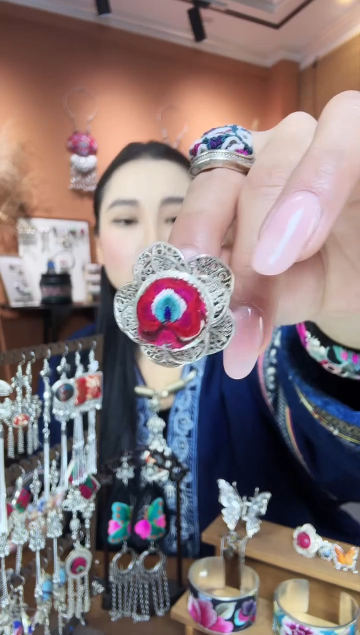 【闪购商品】刺绣纯手工民族风戒指