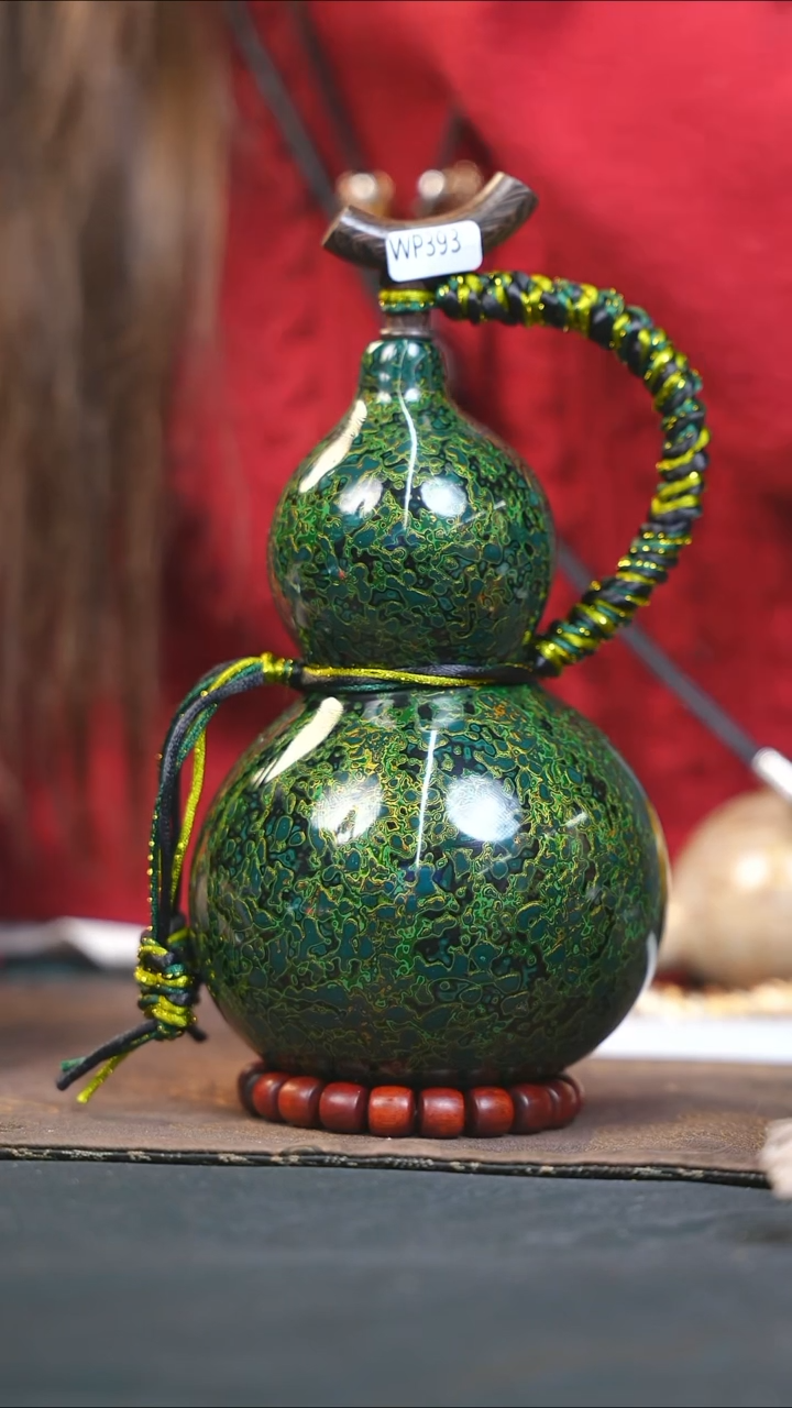 【闪购商品】WP393漆艺酒葫芦不包手串及旋转底座