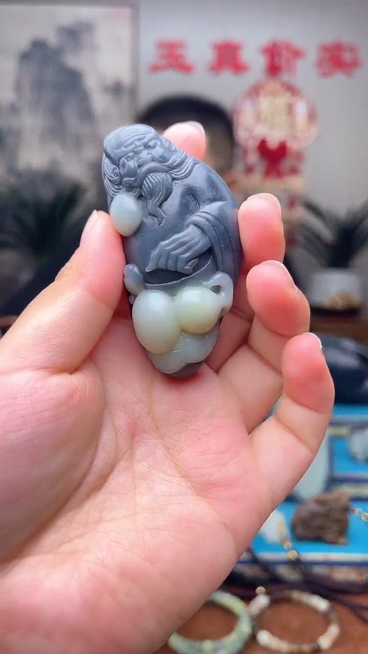 和田玉未镶嵌挂件1