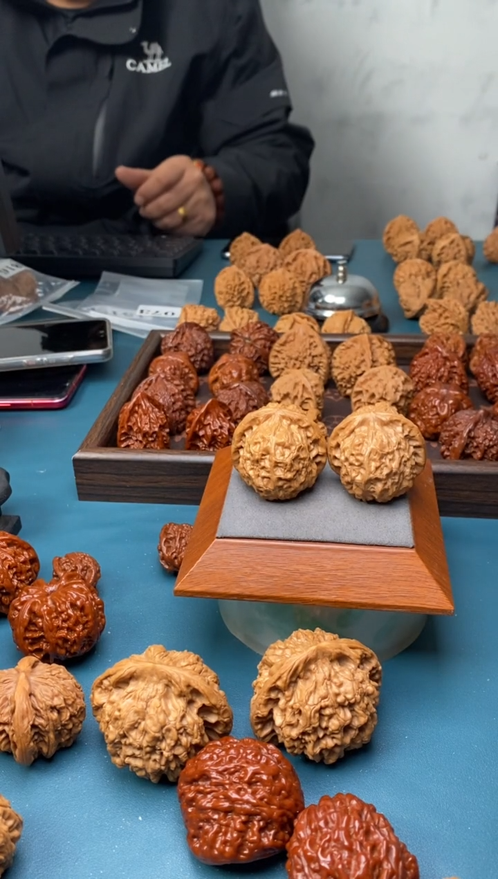 把件文玩核桃南瓜墩073