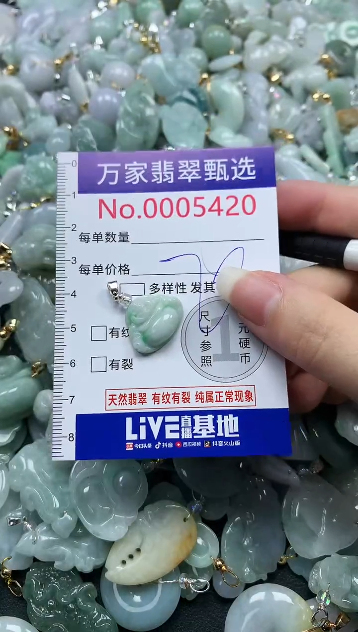 吊坠(不含链)未镶嵌翡翠5420