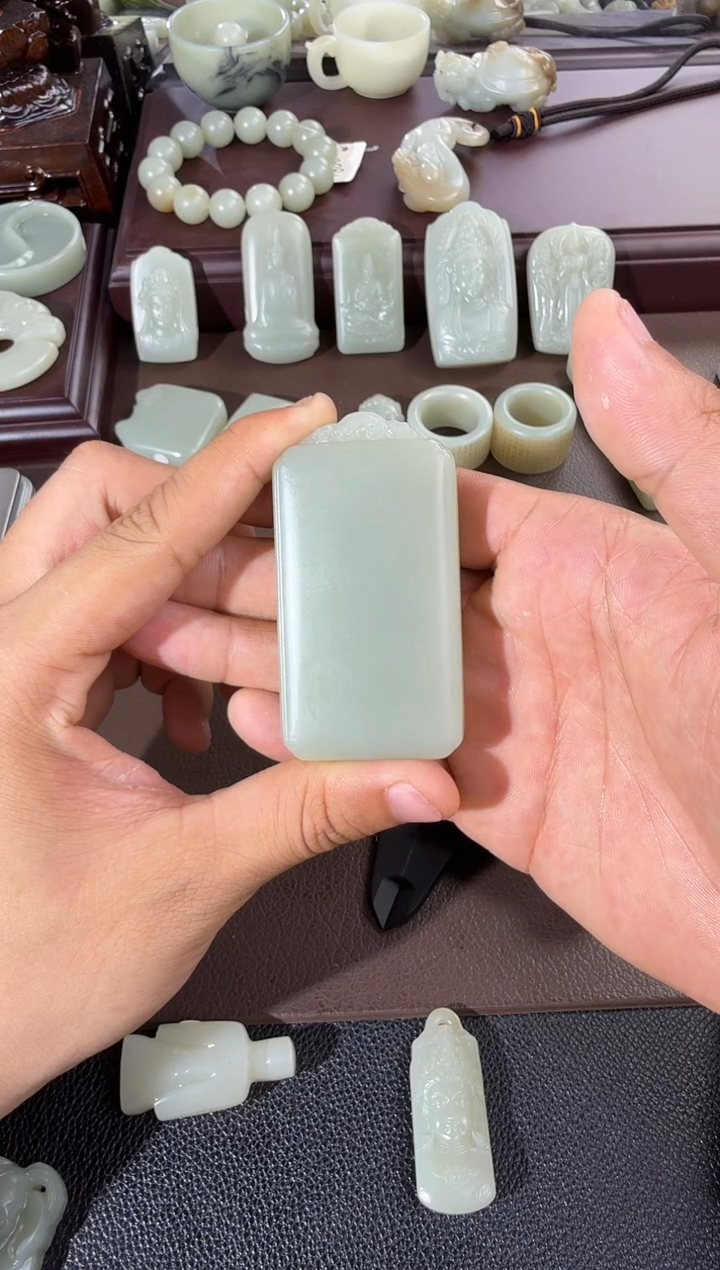 吊坠(不含链)未镶嵌和田玉天***影11