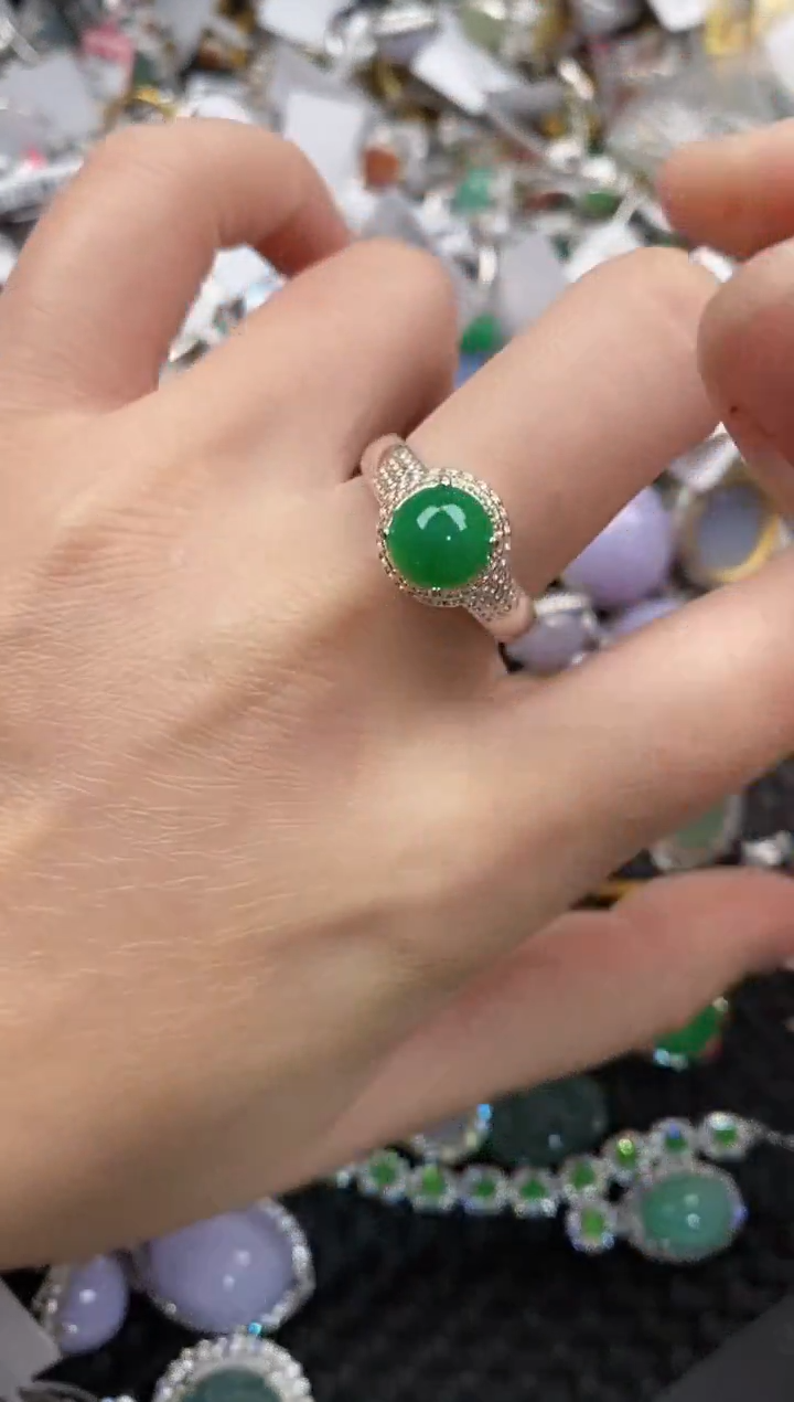 未镶嵌戒指翡翠444               2