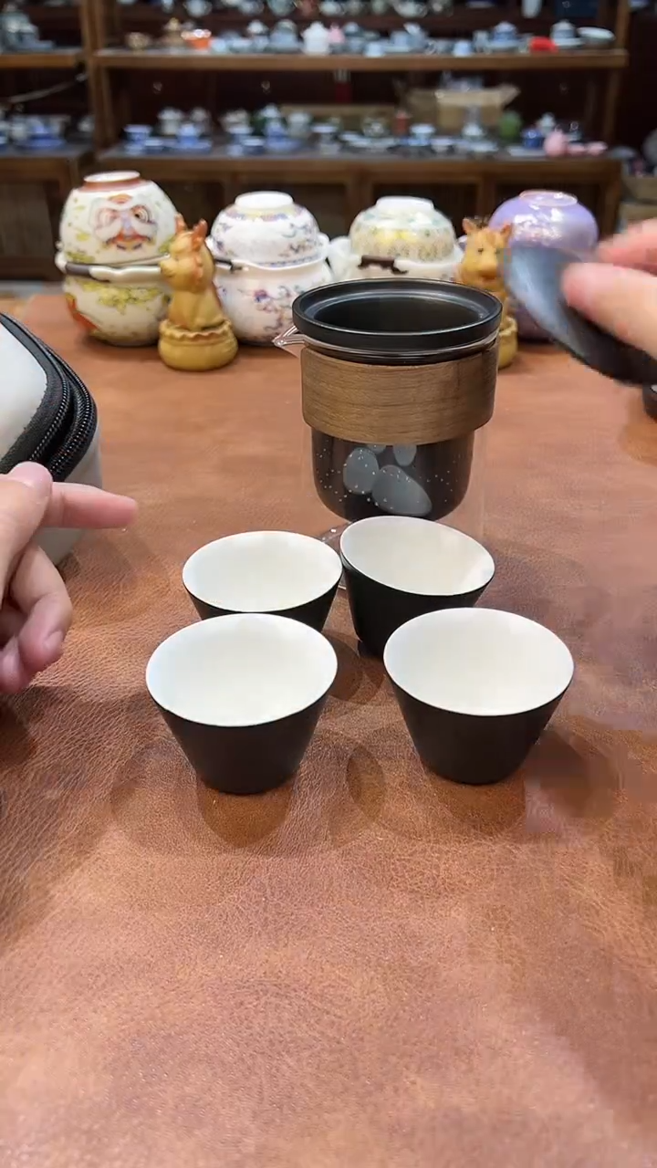 真的很便宜会开片的旅行茶具