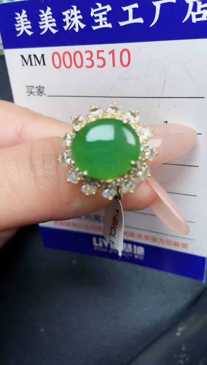 【闪购商品】翡翠颈饰银S925镶嵌3510