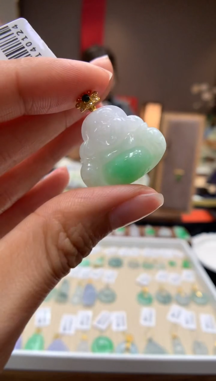 【闪购商品】翡翠颈饰18K金镶嵌佛公