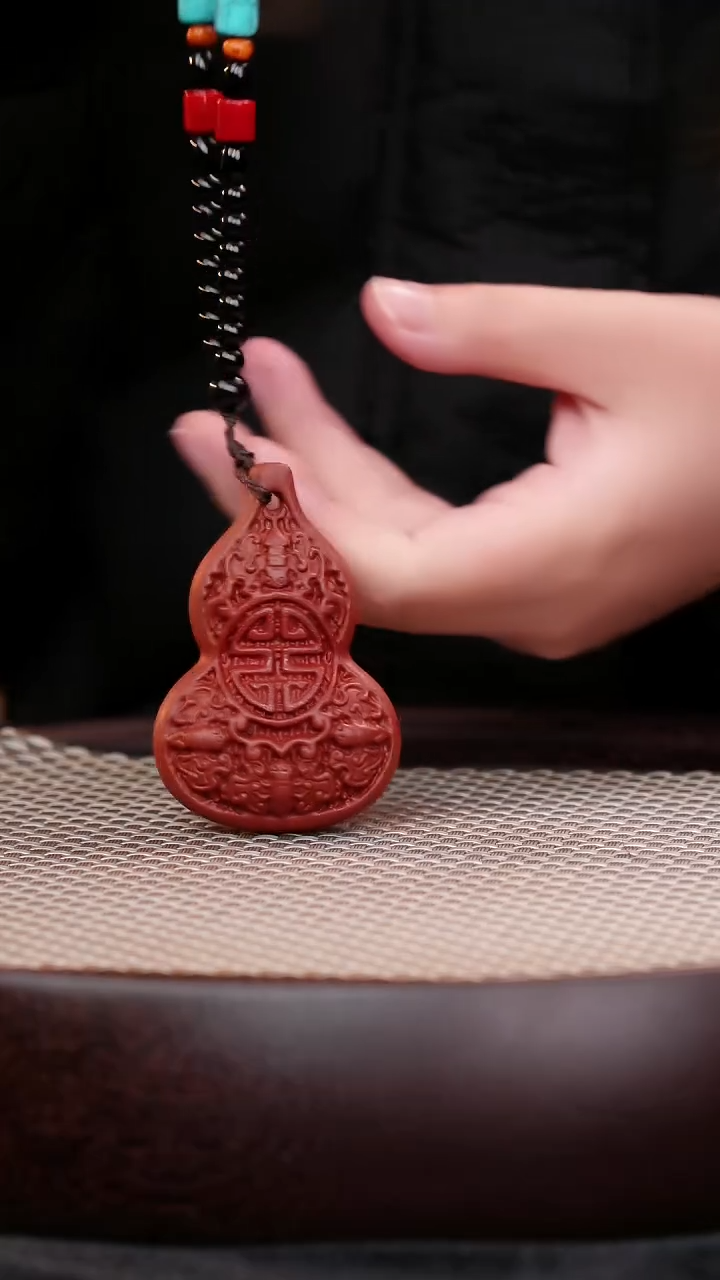 茶壶紫砂宜兴紫砂带绳葫芦