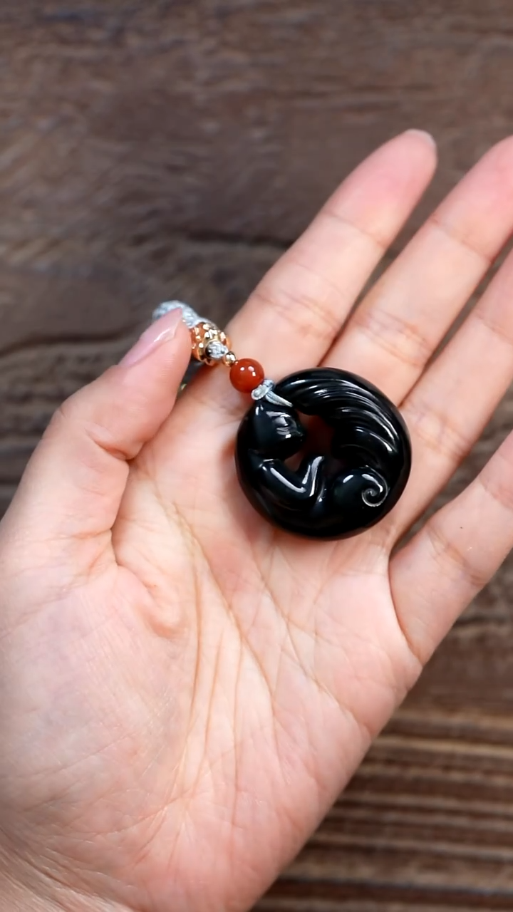 未镶嵌和田玉挂件LUCS-118