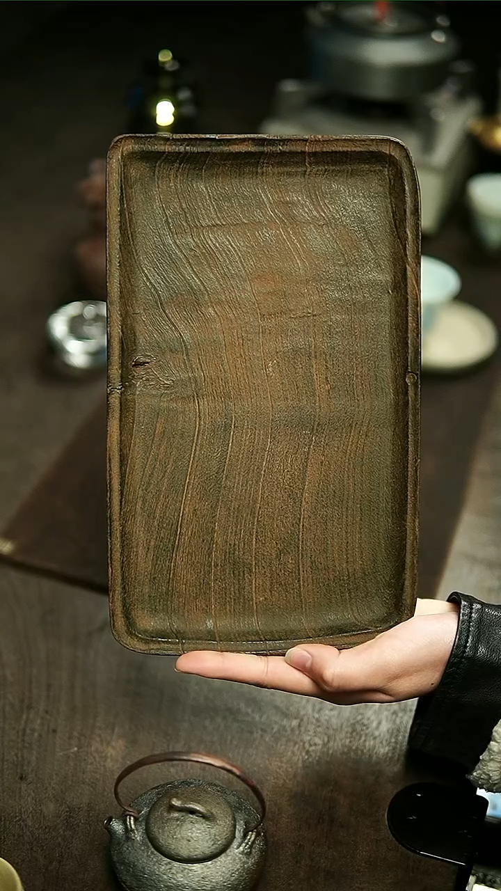 【闪购商品】瘦马朽木长方茶盘