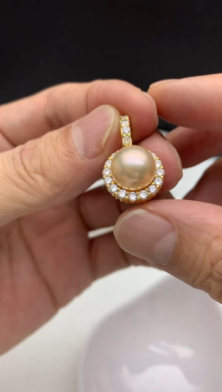 未镶嵌ff淡水珍珠吊坠