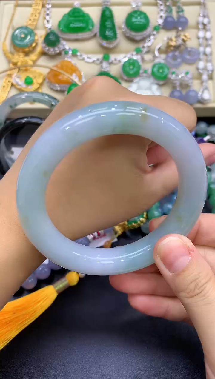 未镶嵌手镯翡翠150-中国好珍宝