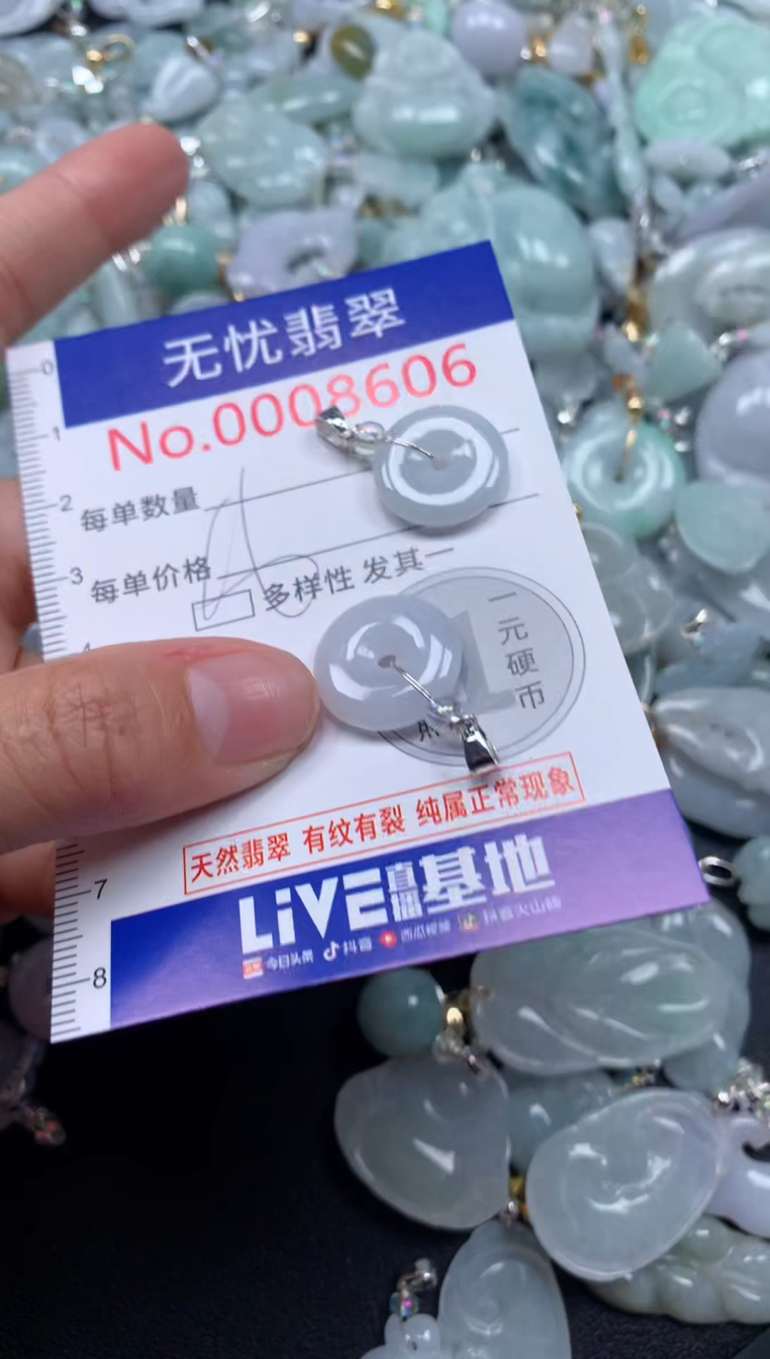 颈饰未镶嵌翡翠8606