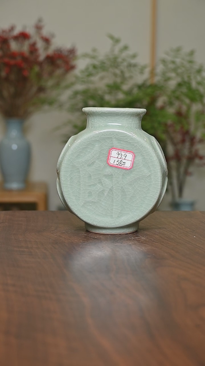 【闪购商品】其他158#微瑕豆绿釉无款将帅瓶