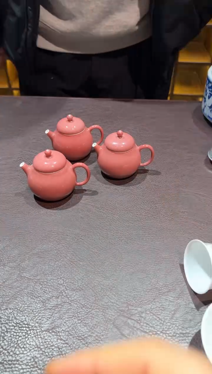 13豇豆红壶景德镇景德镇