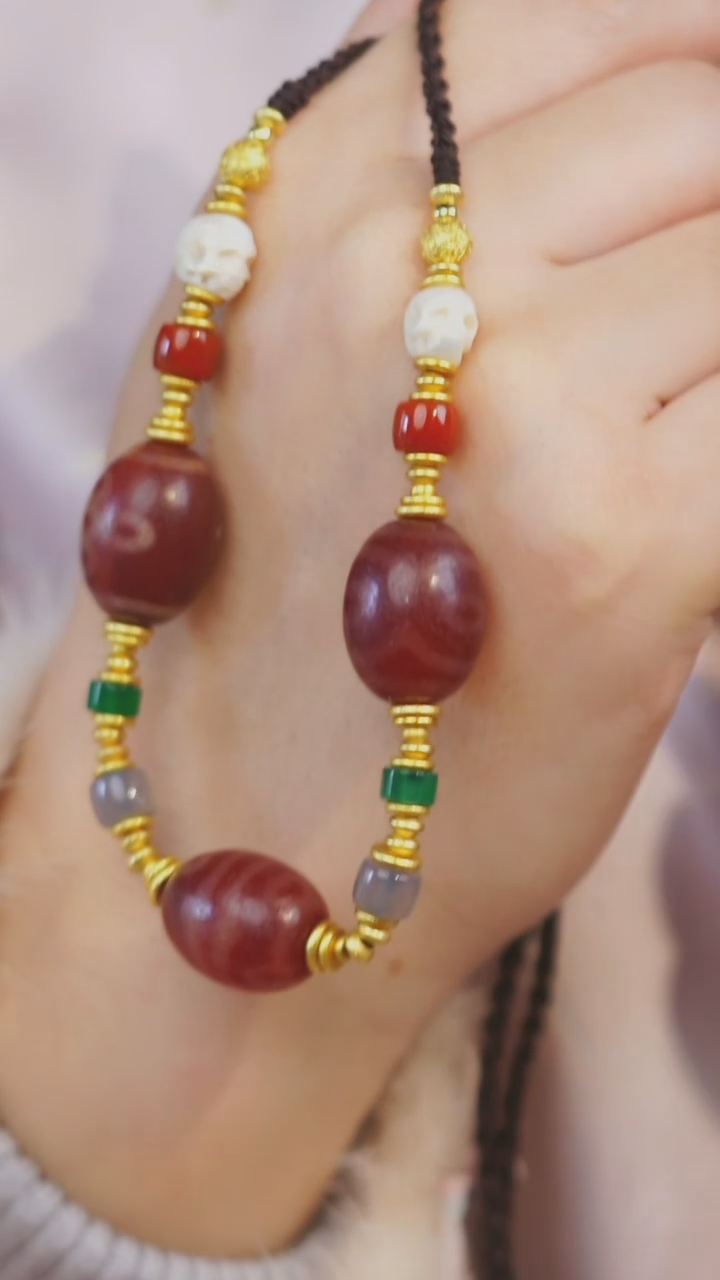 【闪购商品】玛瑙/玉髓项链未镶嵌多样性发一