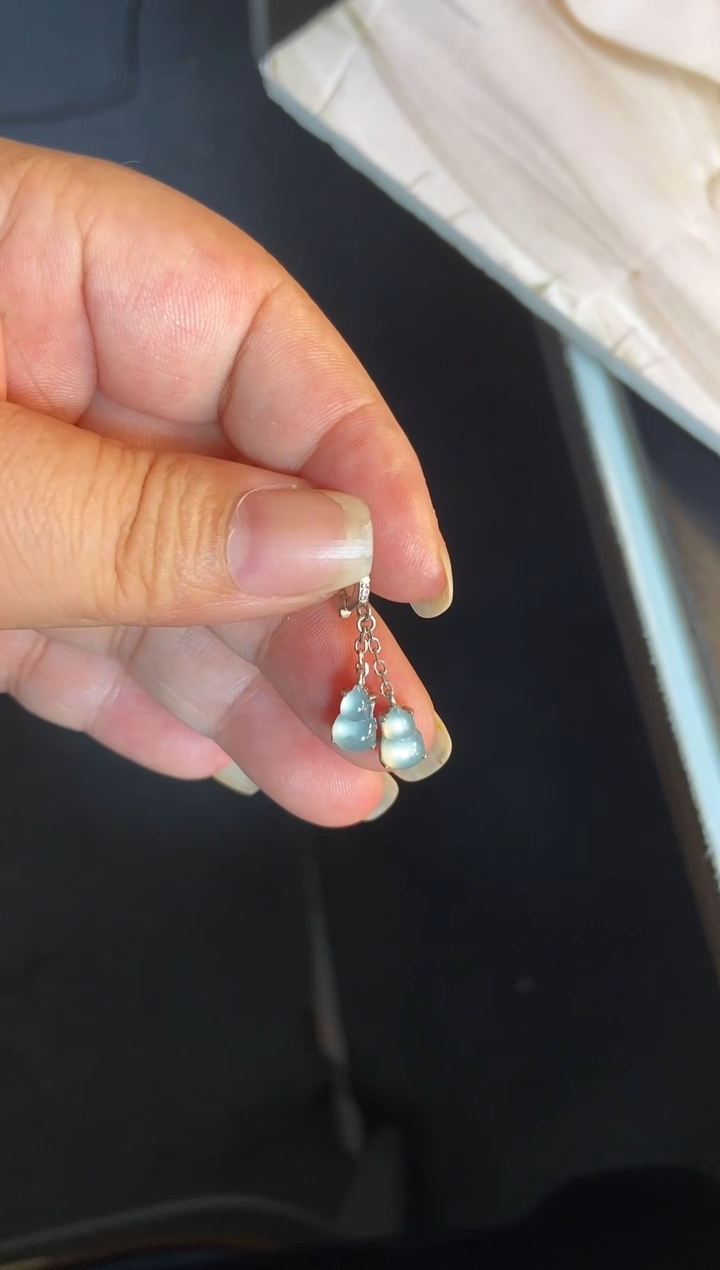 吊坠(不含链)银S925镶嵌翡翠1