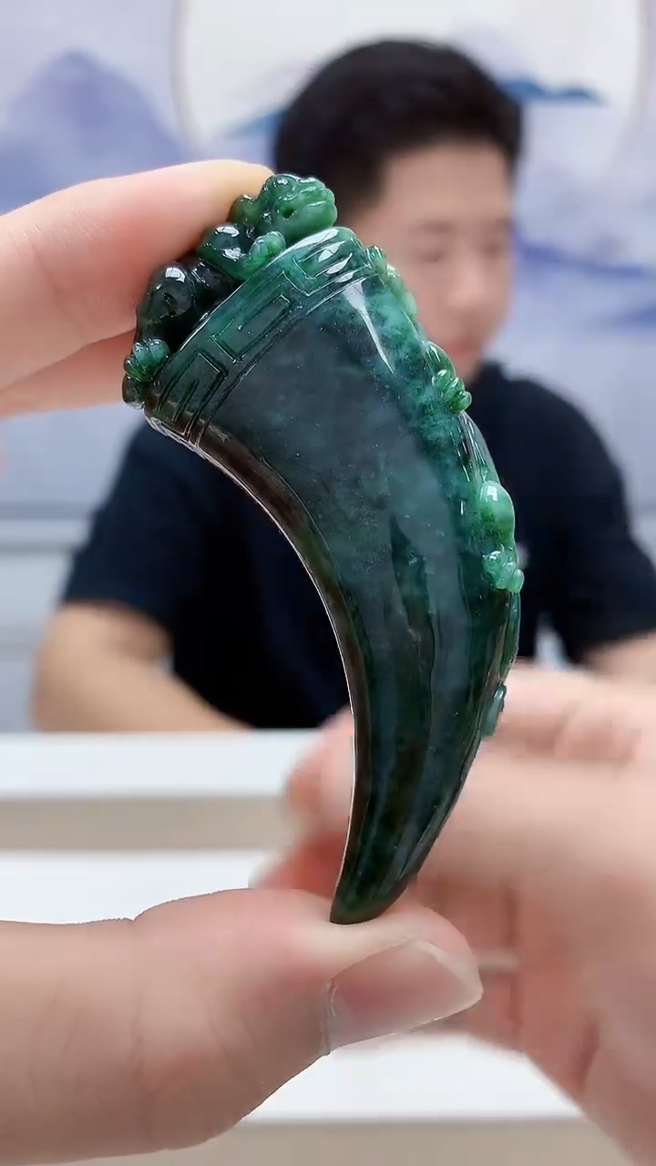 未镶嵌定制翡翠4917bb-毛货挂件68