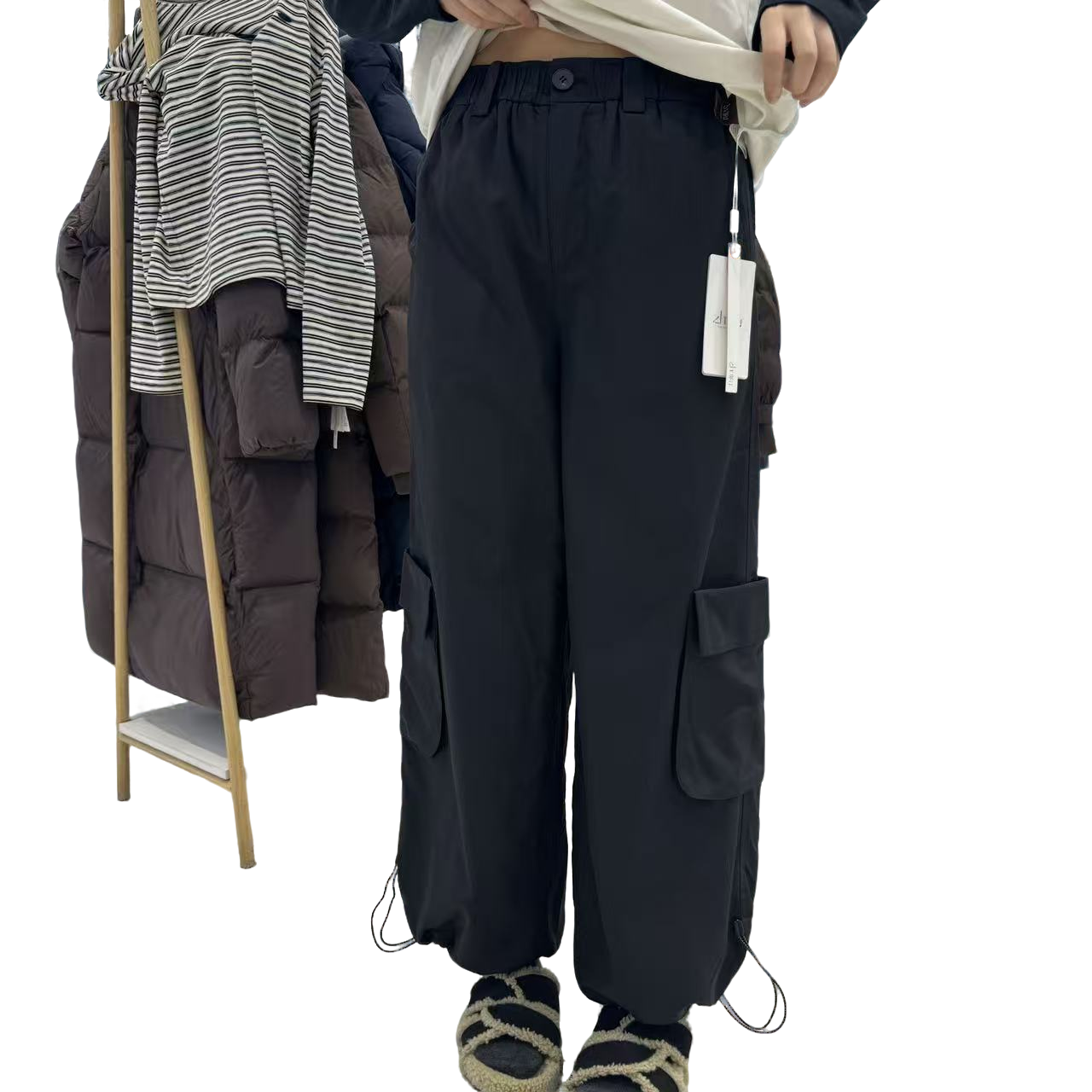 【辰美优选】章那汀/58918冬季新款工装裤