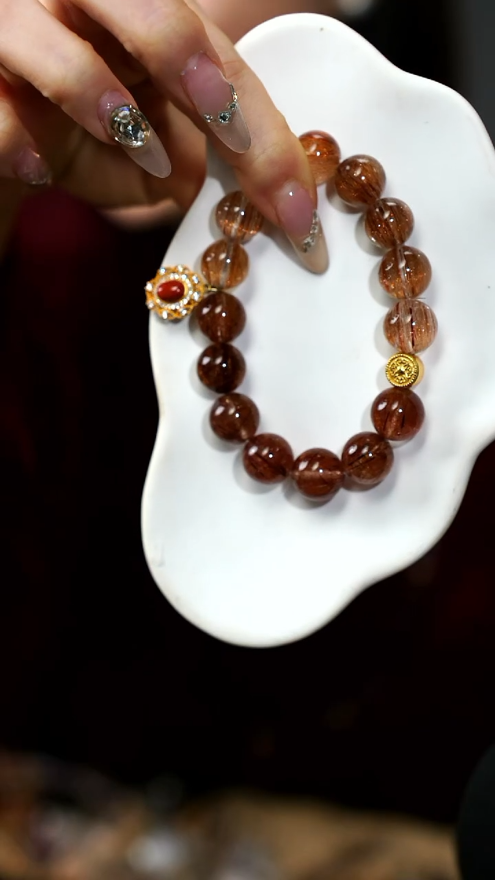 【闪购商品】水晶手串未镶嵌金如意