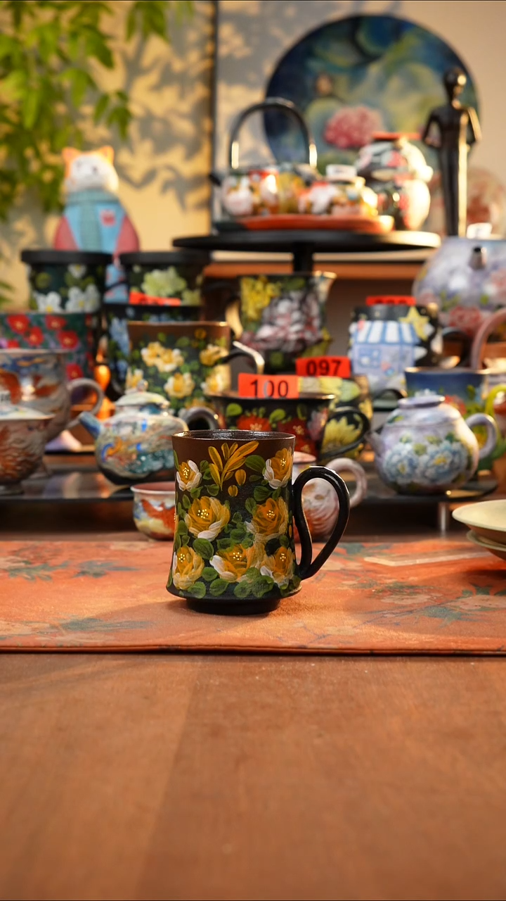 瓷片景德镇手工手绘721