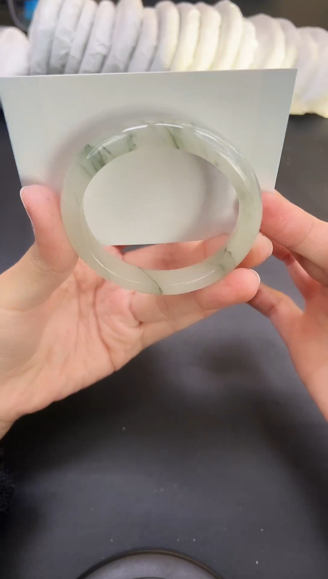 未镶嵌手镯石英质玉A155-55`56`57