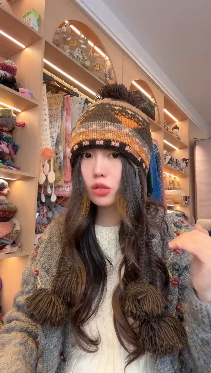 羊毛皇冠护耳帽58以内