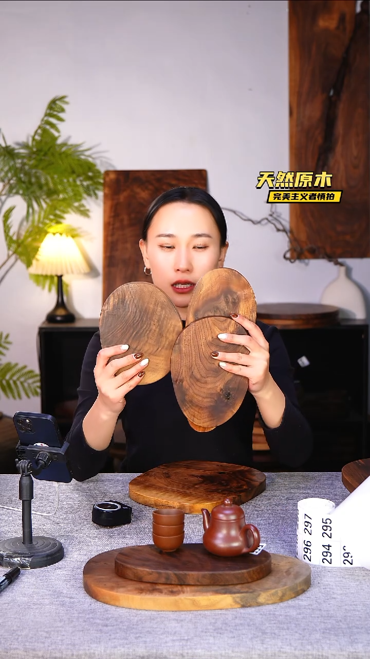 木北美黑胡桃原木.干裂疤结不属于商品质量问题完美主义者慎拍