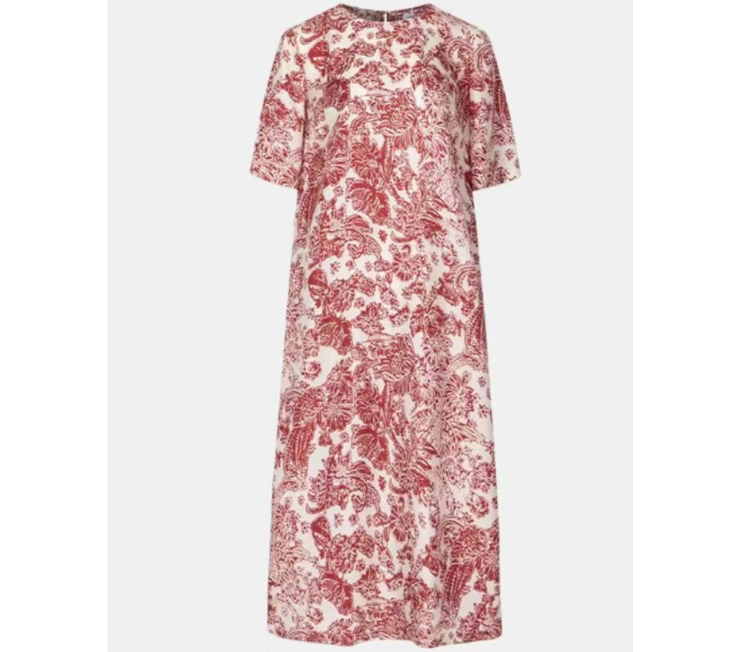 2025夏季新款时尚优雅印花连衣裙 XA0017