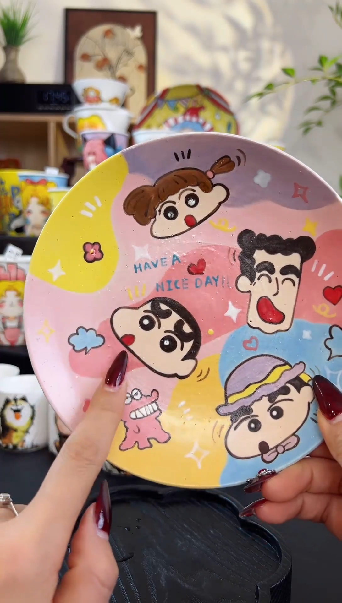 【闪购商品】摆件笙笙漫手工手绘陶瓷杯杯