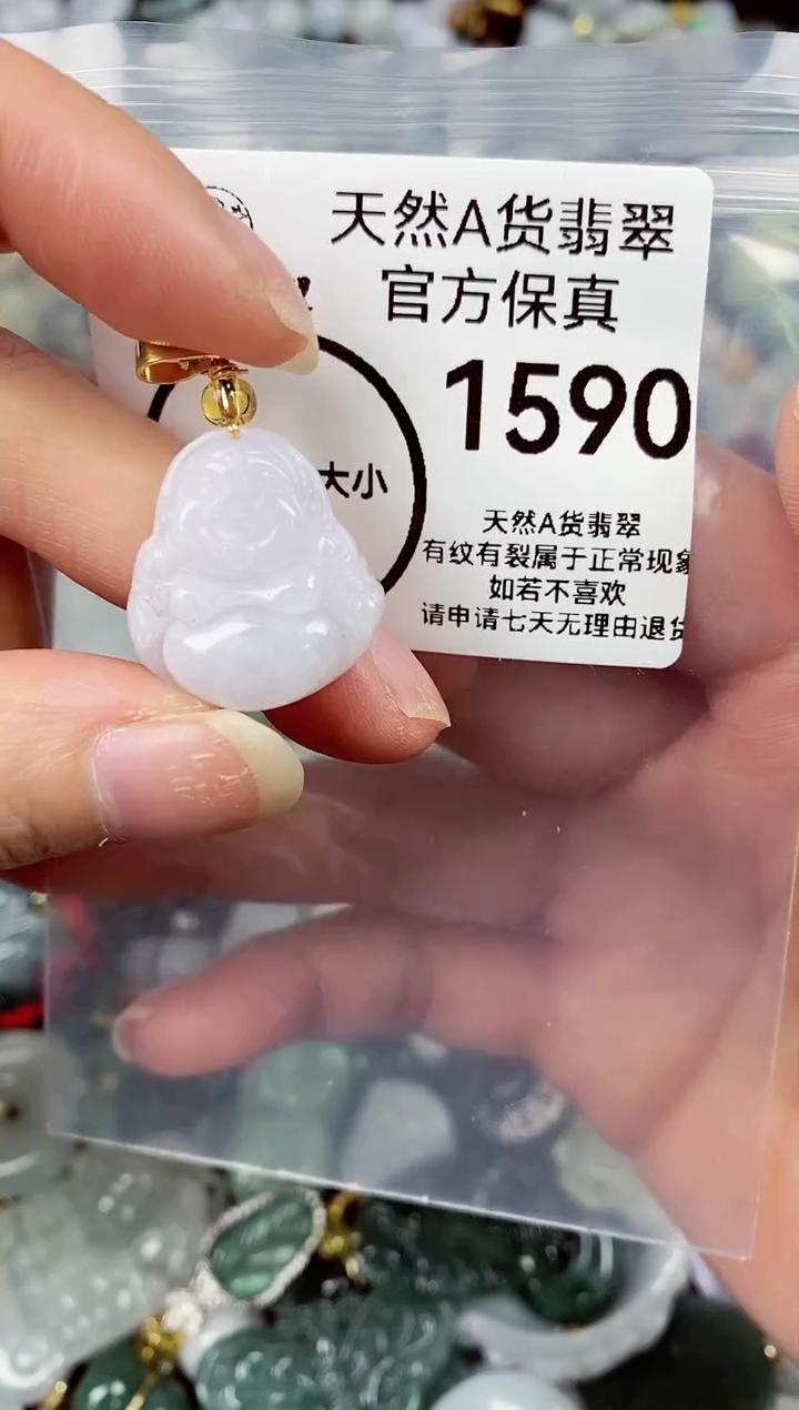【闪购商品】翡翠颈饰未镶嵌天然A货翡翠1590