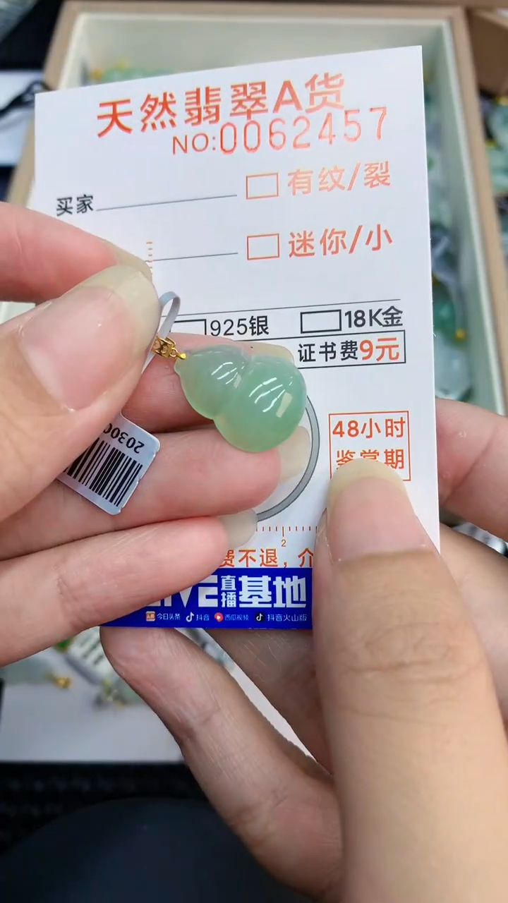 【闪购商品】翡翠颈饰18K金镶嵌1000000008