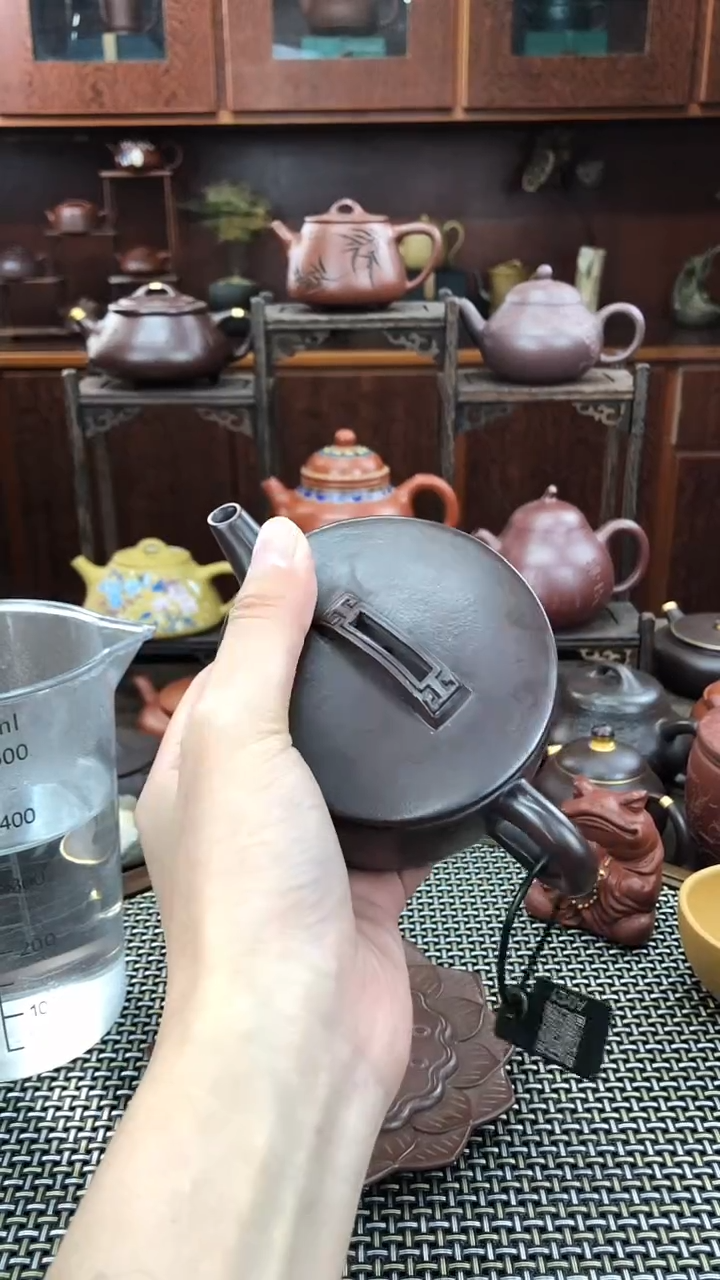 茶壶紫砂茄皮紫泥汉瓦150cc