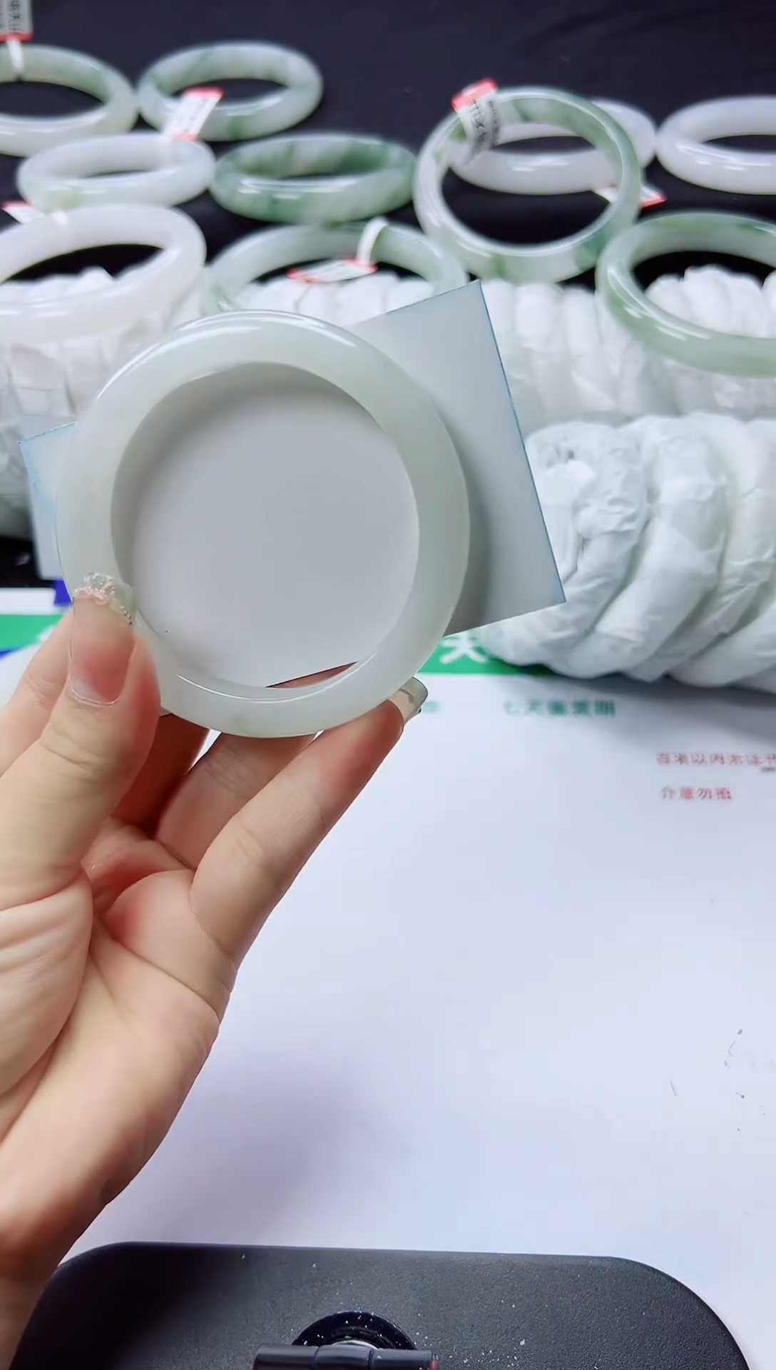 未镶嵌手镯石英质玉239-54/55