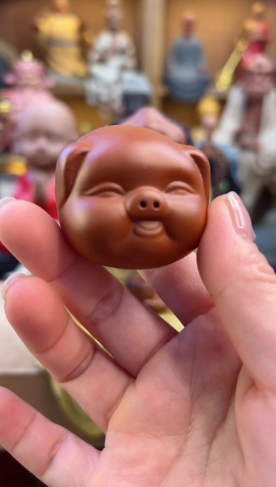 紫砂茶宠器闵茶宠摆件