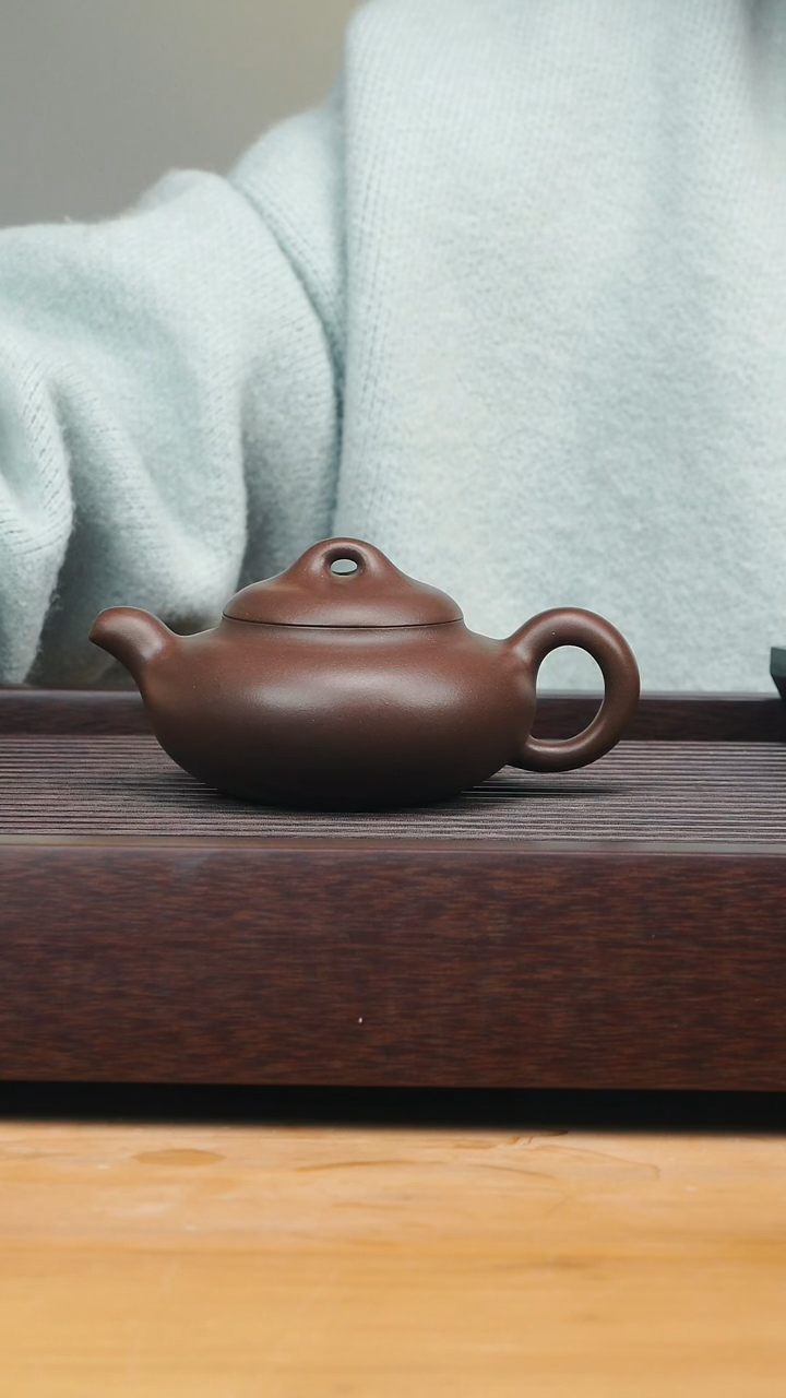 【闪购商品】紫砂茶壶扁圆紫泥