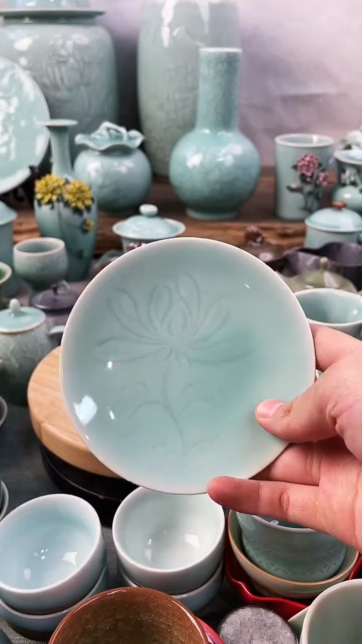 【闪购商品】纯手工 特价 微瑕 慧仙青瓷