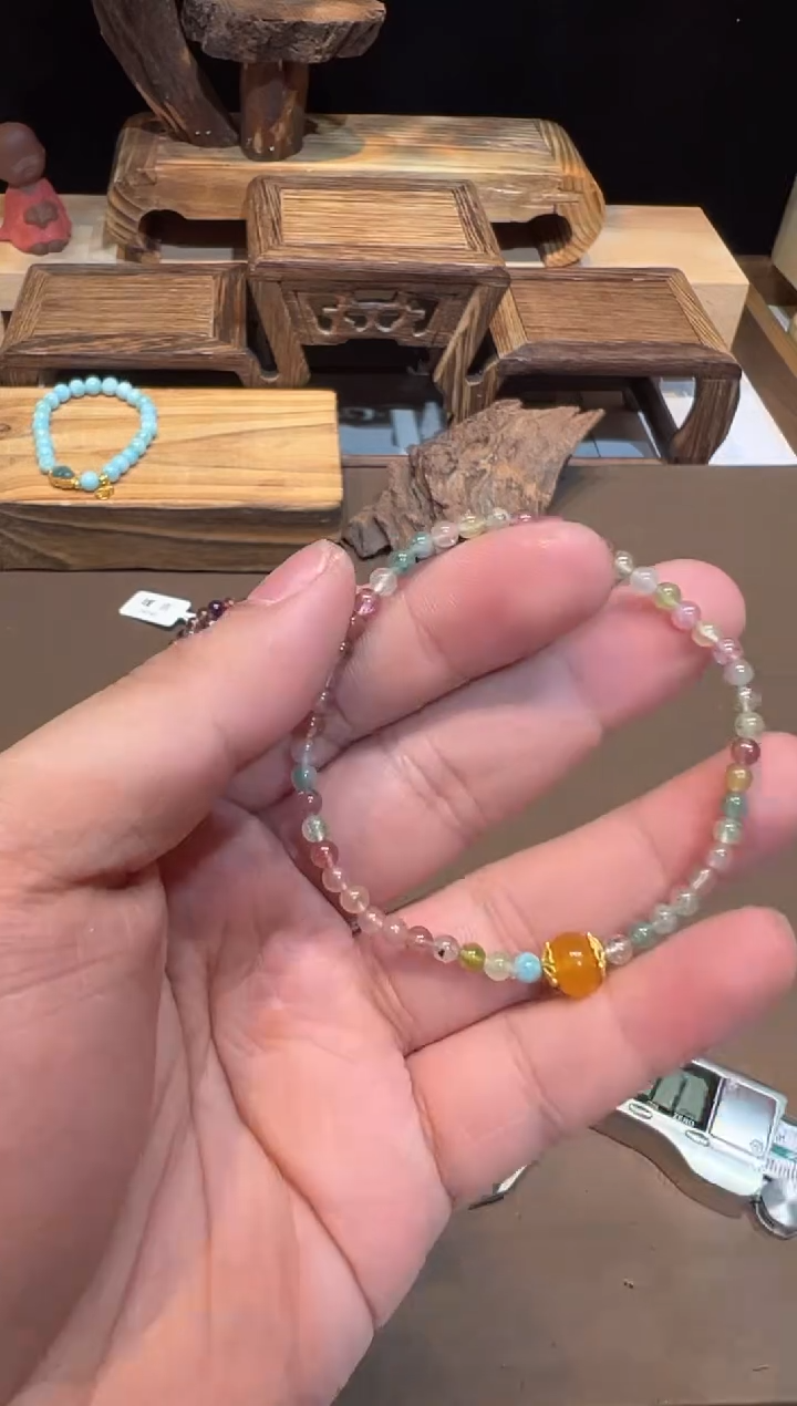 【闪购商品】碧玺手链未镶嵌手饰@@F4358