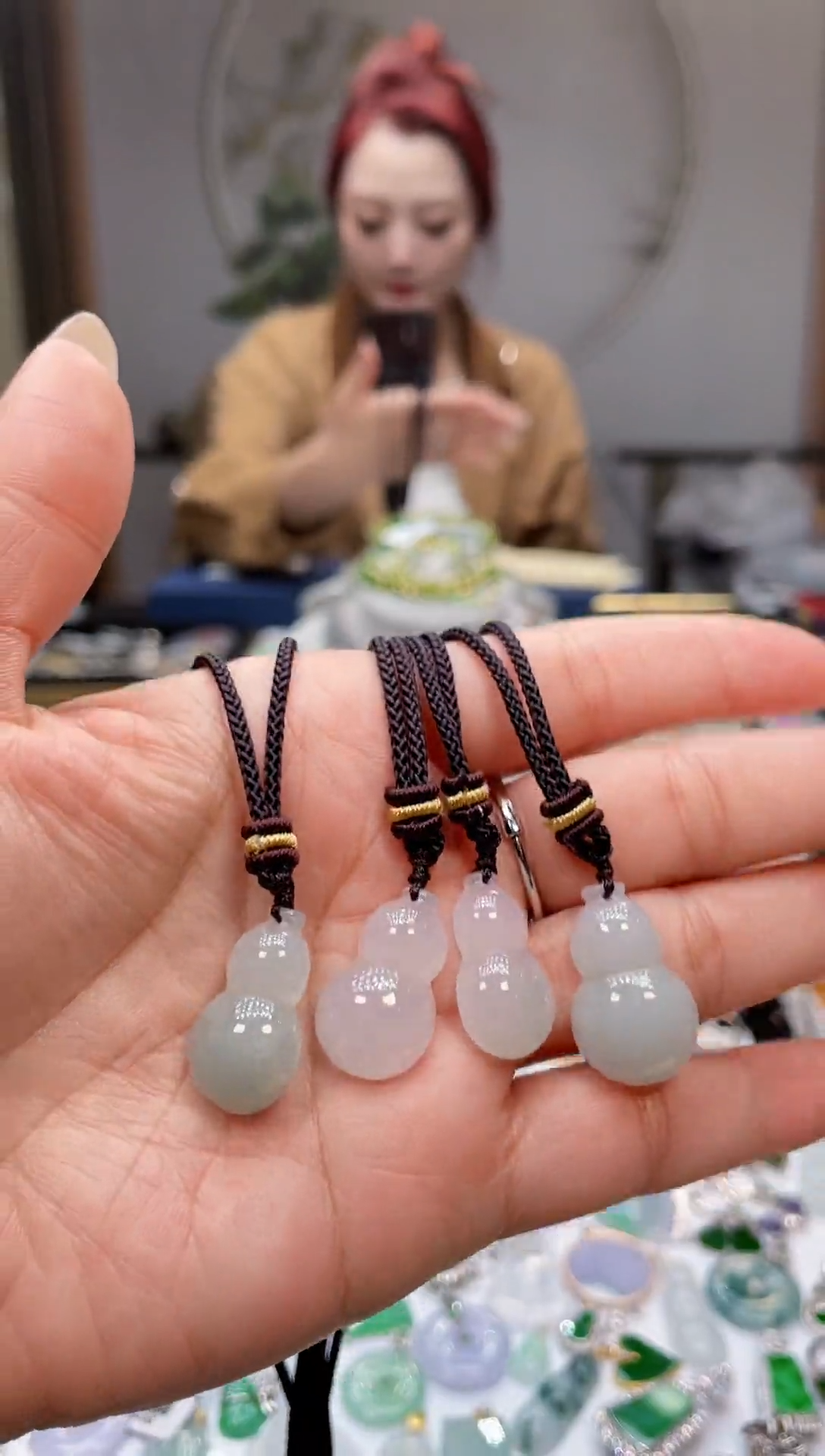 颈饰未镶嵌翡翠葫芦多样性发一