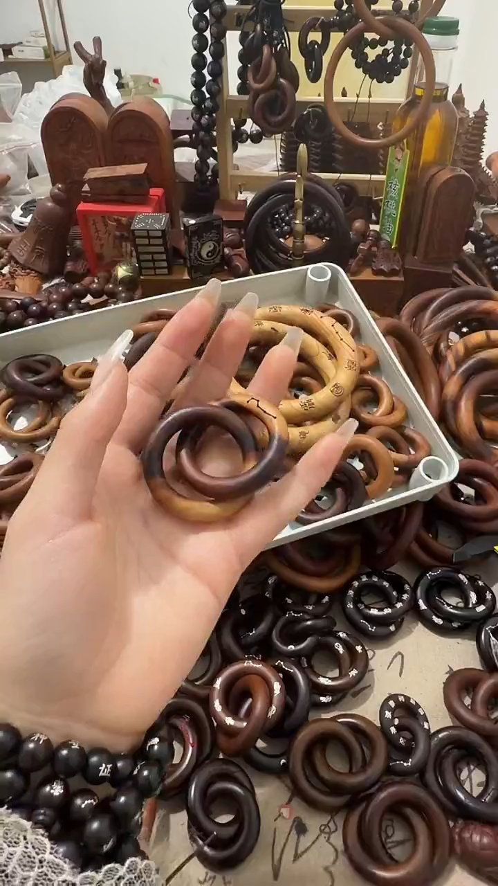 枣木?***喻乾坤圈一物一拍桃木30