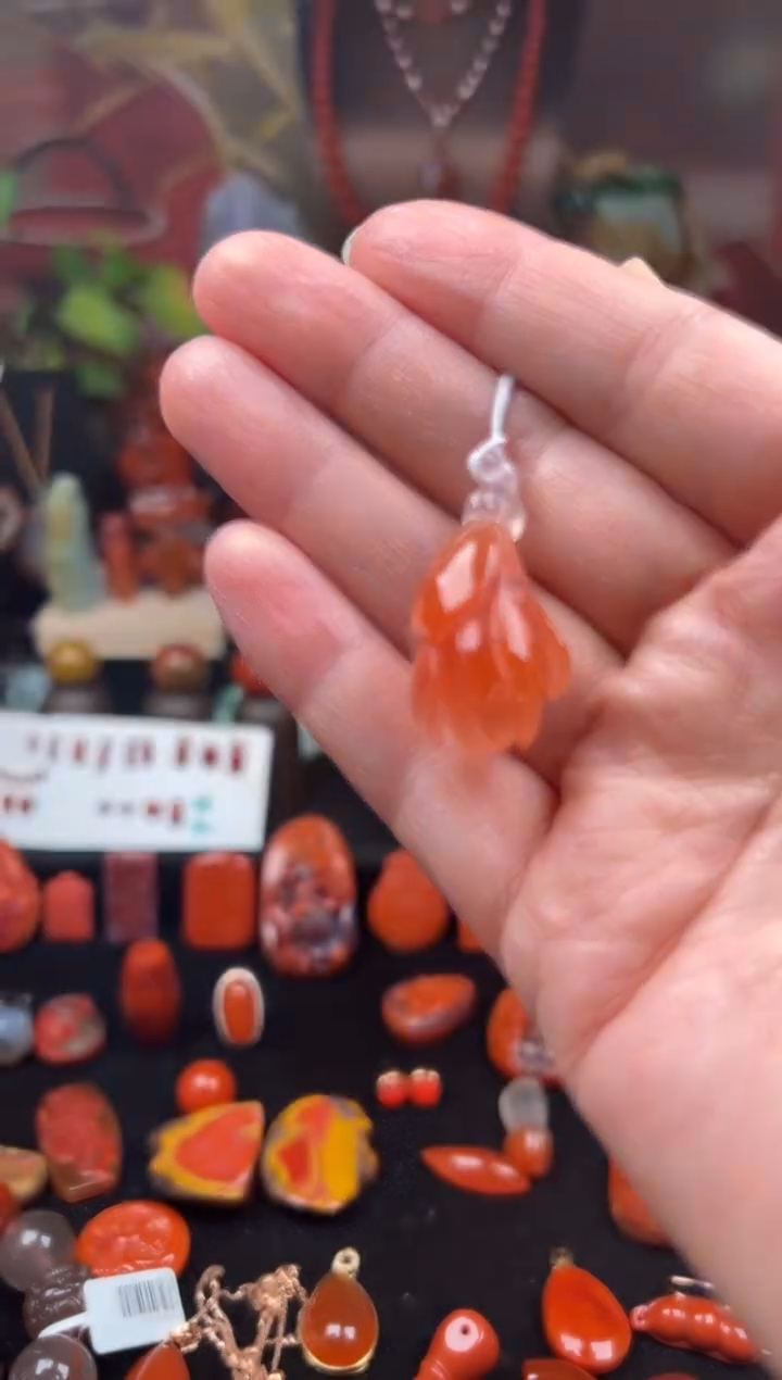 未镶嵌玉兰花南红玛瑙老**糕玉兰花