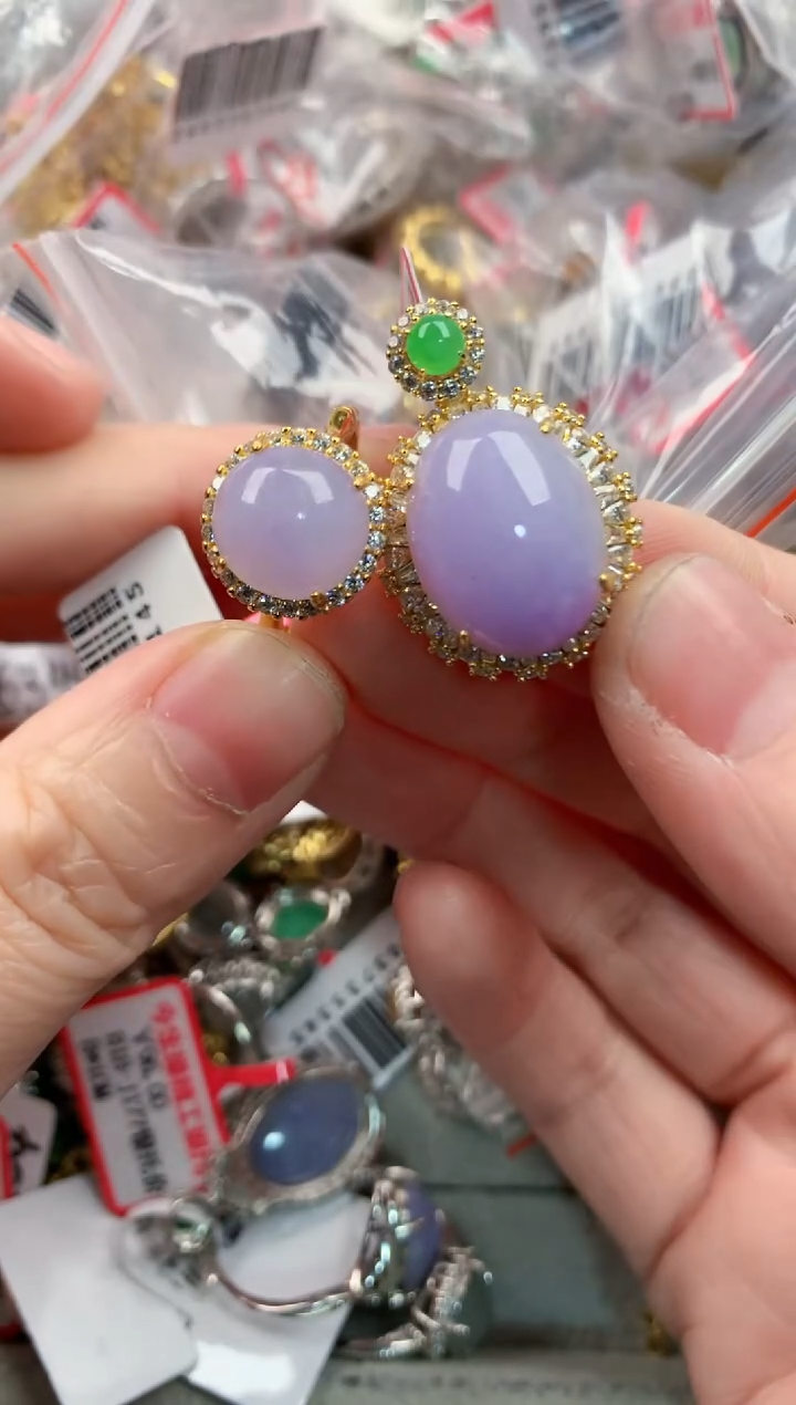 银S925镶嵌戒指翡翠4444----2