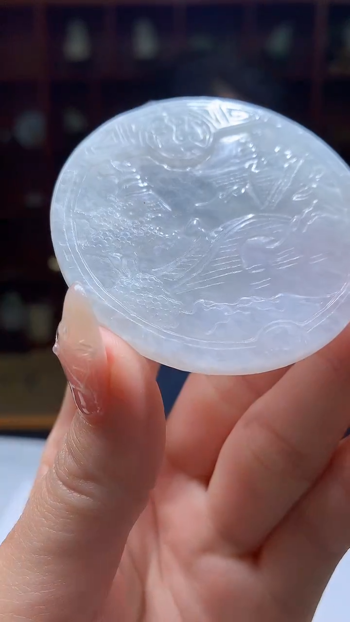 【闪购商品】定制翡翠未镶嵌8046jj-毛货挂件11