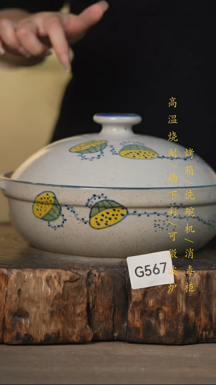 瓷片景德镇高温釉下彩可微波烤箱洗碗机567