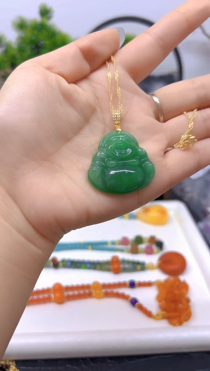 【闪购商品】翡翠颈饰未镶嵌吊坠D215