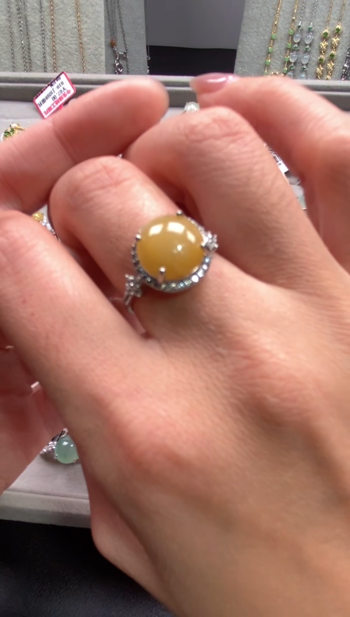 【闪购商品】翡翠戒指银S925镶嵌11111--1