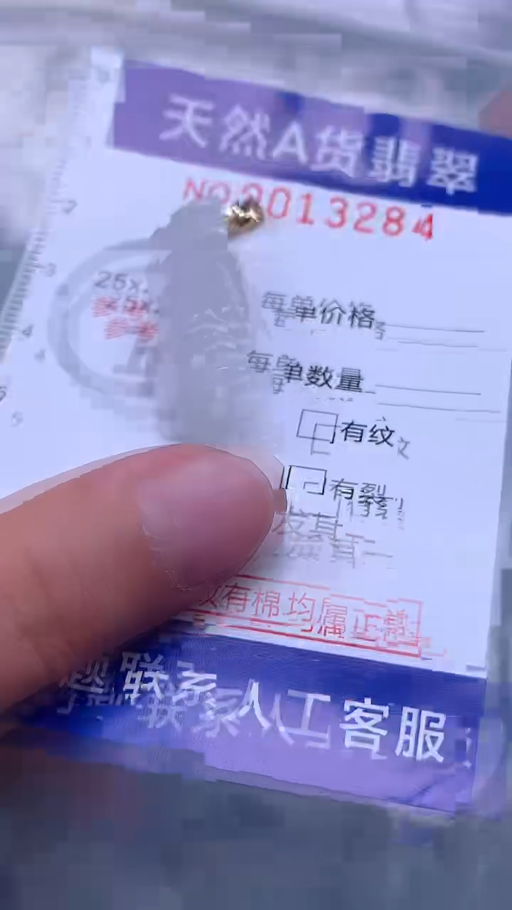 翡翠未镶嵌吊坠(不含链)1