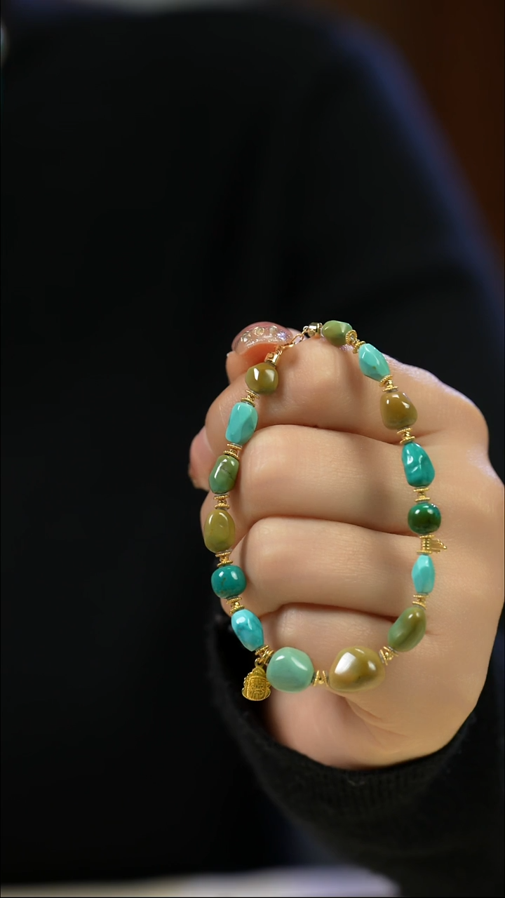 未镶嵌绿松石手串多样性发一