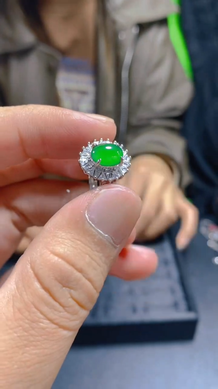 【闪购商品】翡翠戒指未镶嵌0128470962多样性发一