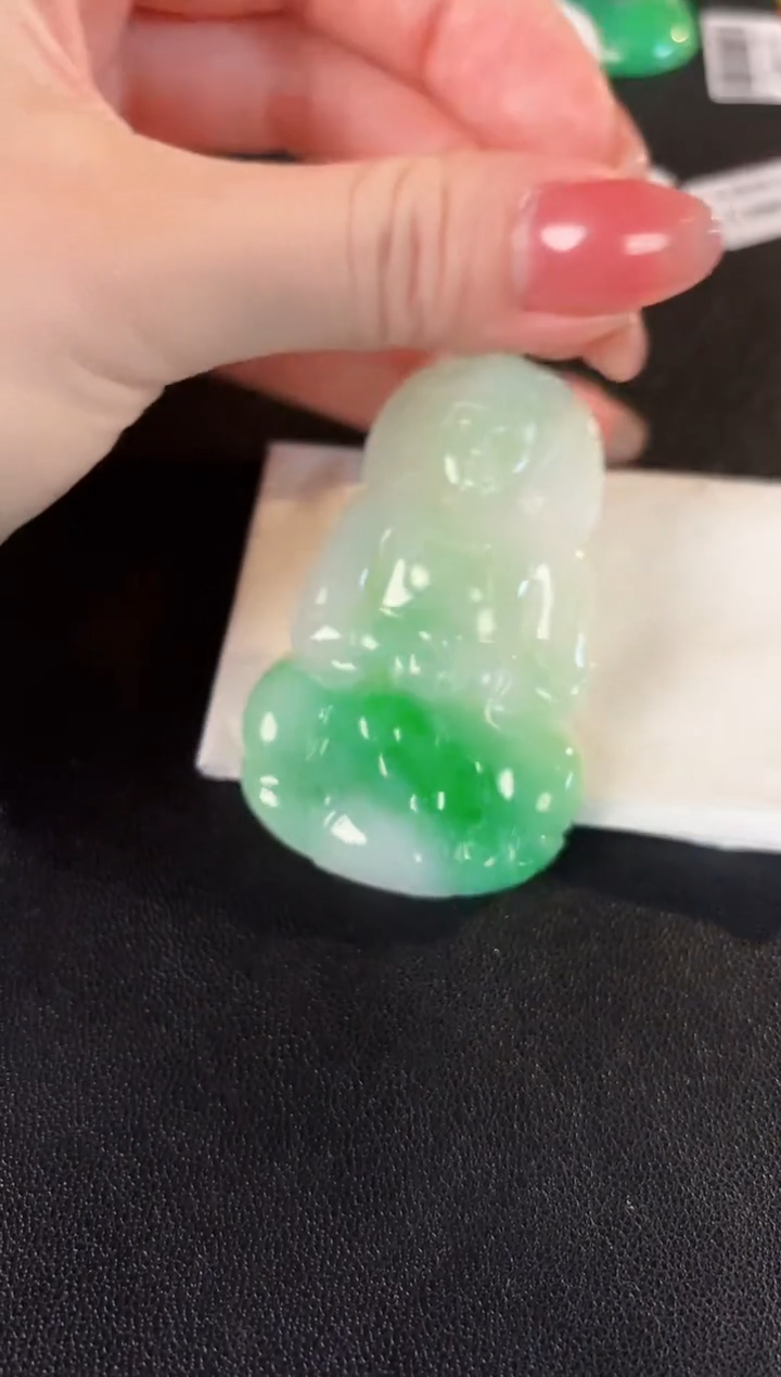 【闪购商品】翡翠颈饰18K金镶嵌 缅料A货/支持复检/一件
