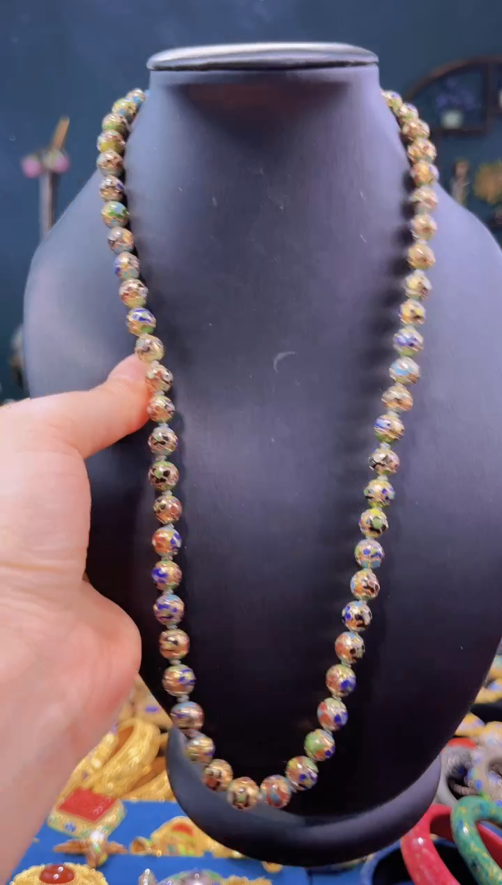 【闪购商品】非遗绝技 景泰蓝0.8金地项链